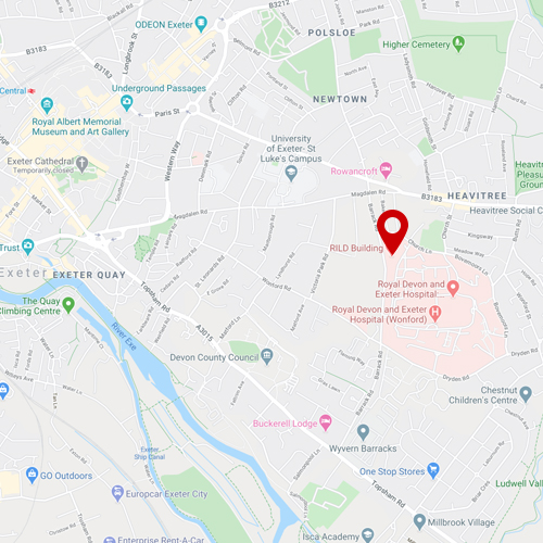 Static Google Map image of the Senisca office address.